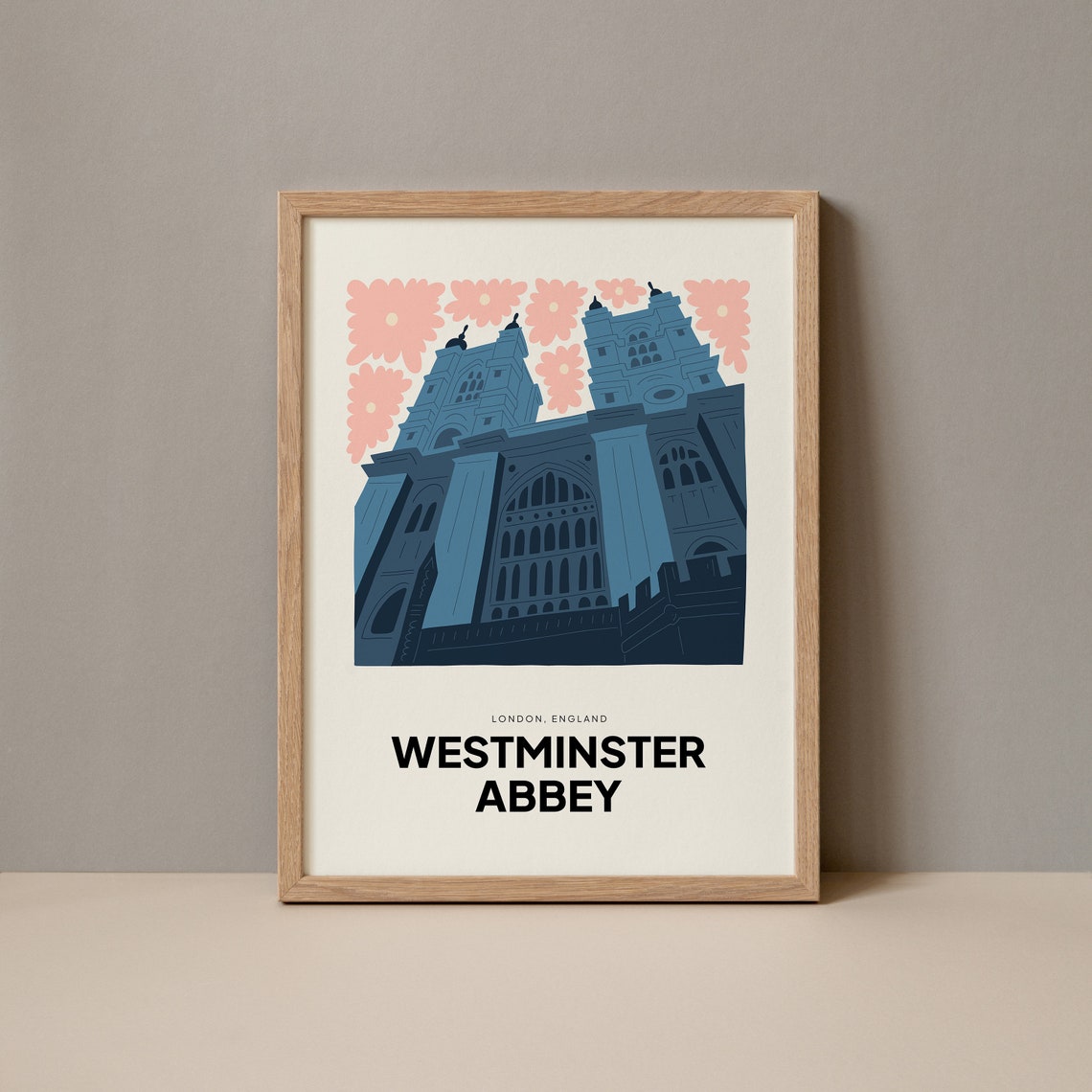 Westminster Abbey London Poster Westminster Abbey London Print Westminster Abbey Royal Church Travel Poster Westminster Abbey Trendy Art