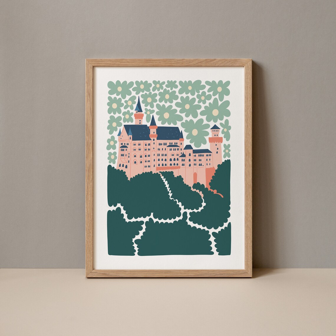 Neuschwanstein Castle Germany Travel Poster