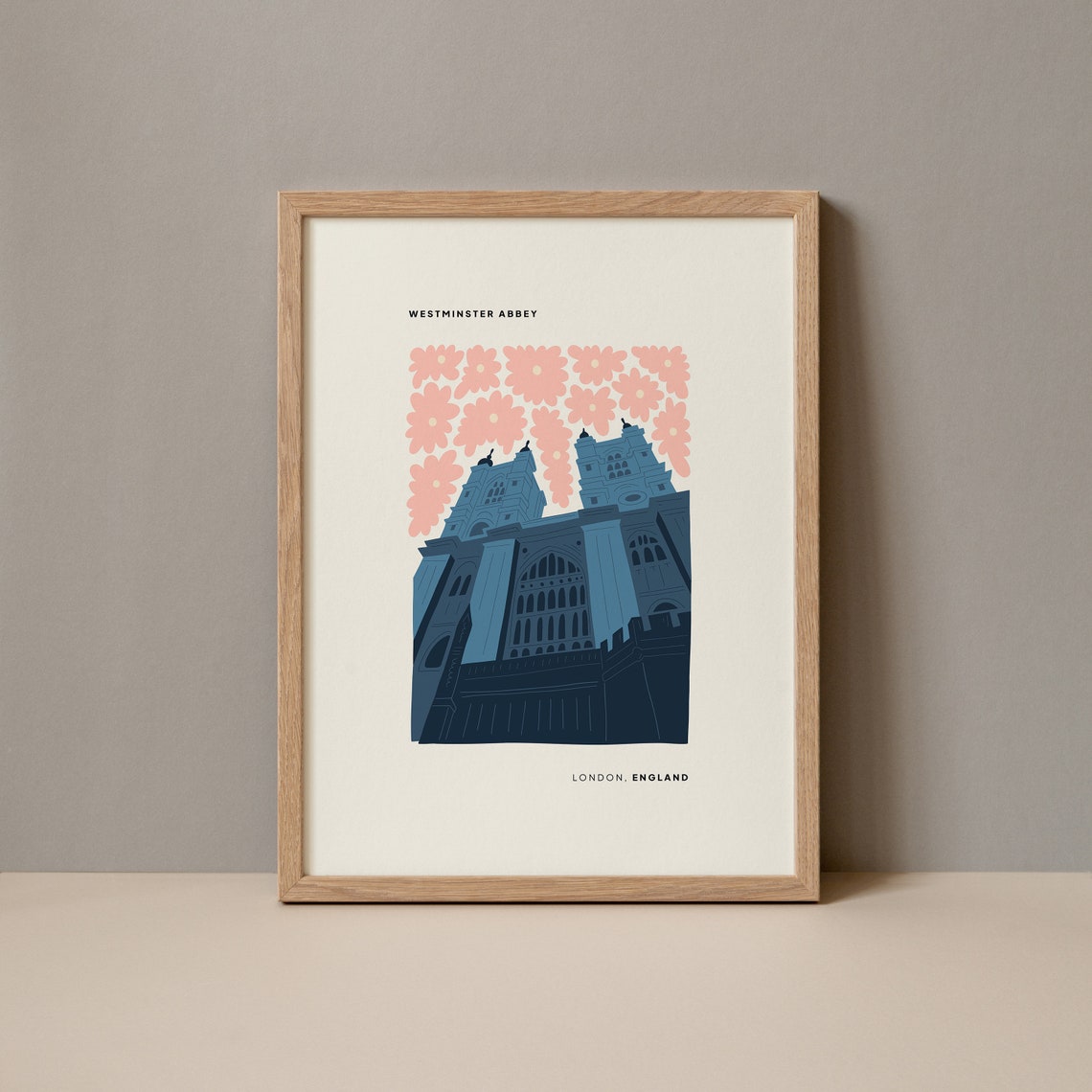 Westminster Abbey London Poster Westminster Abbey London Print Westminster Abbey Royal Church Travel Poster Westminster Abbey Trendy Art