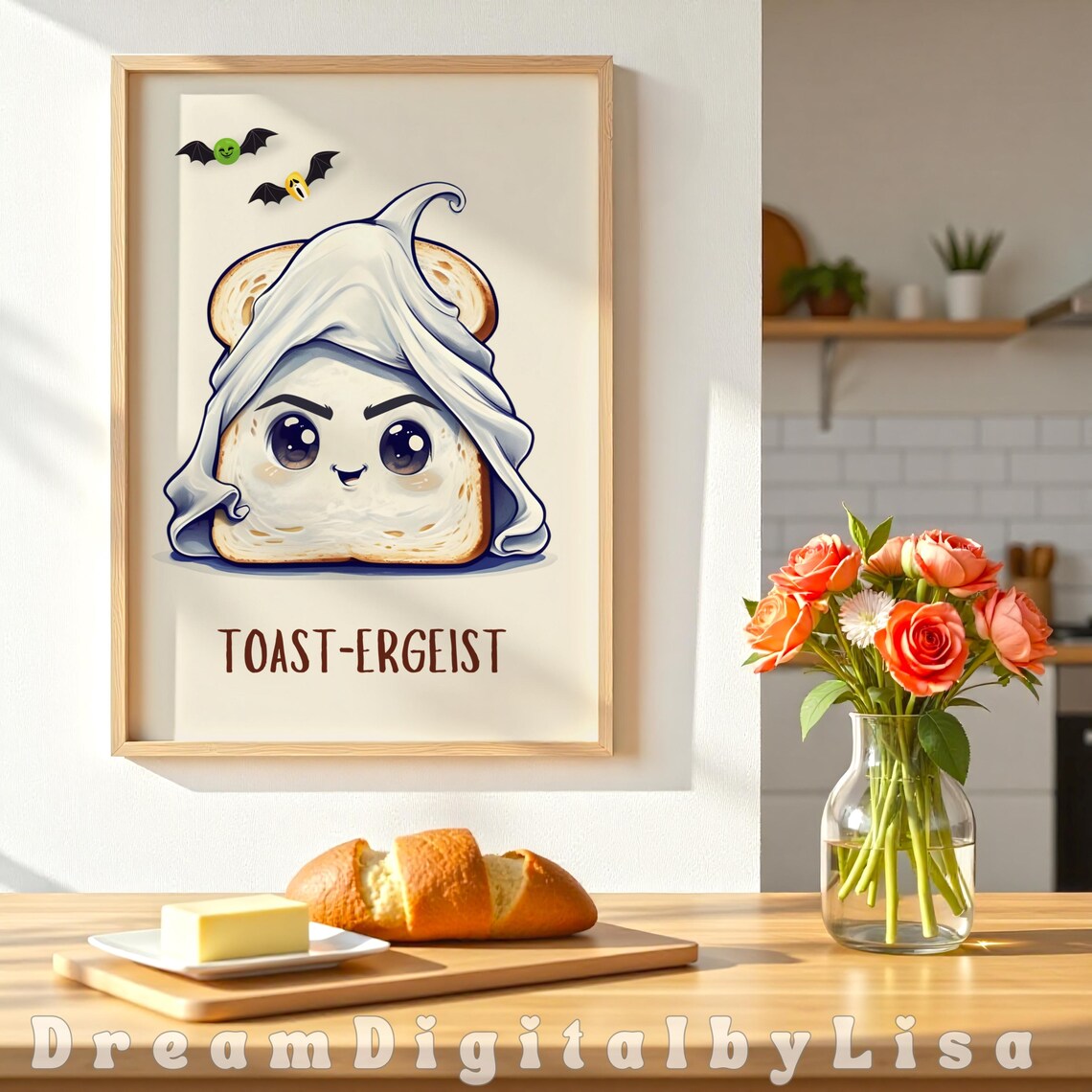 Breakfast Nook Toast Ergeist, Funny Kitchen Decor