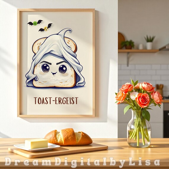 Breakfast Nook Toast Ergeist, Funny Kitchen Decor