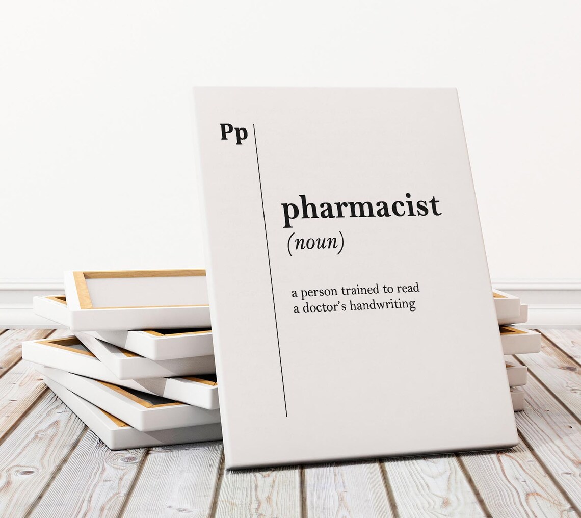 Pharmacist Definition Art Print, Pharmacist Gift - Image 3