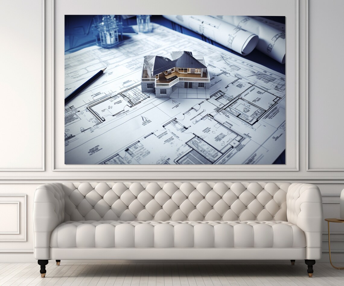 Architect Wall Art Architect Gift Architect Print Architect Wall Decor Framed And Ready To Hang - Image 2