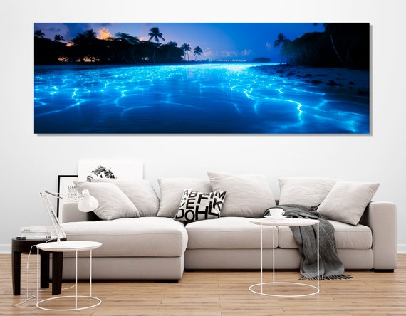 Scenic Vaadhoo Island Maldives Panorama Vaadhoo Print Vaadhoo Painting Vaadhoo Wall Art Framed And Ready To Hang