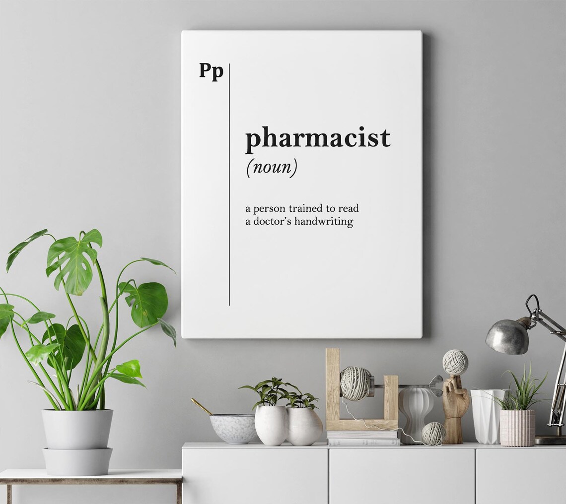 Pharmacist Definition Art Print, Pharmacist Gift - Image 4