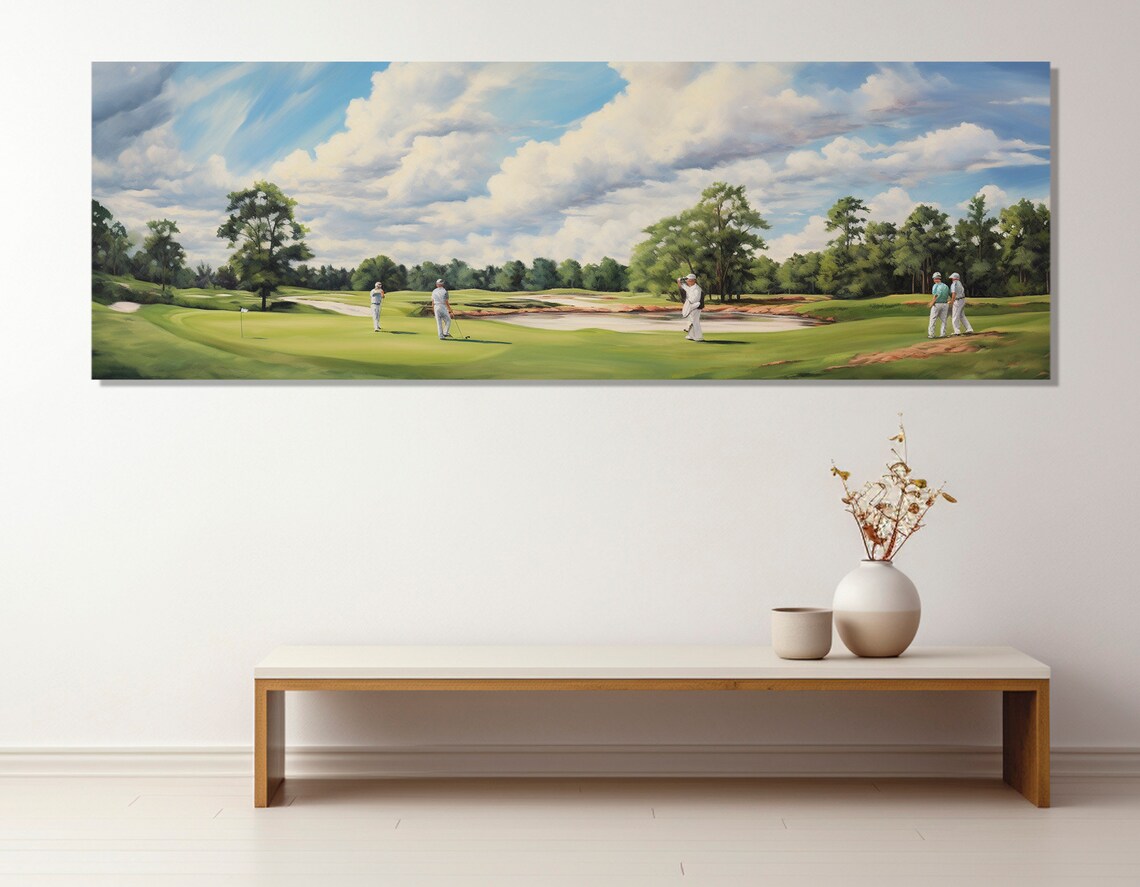 Golf Player Art Print, Golf Club Decor Gift Idea