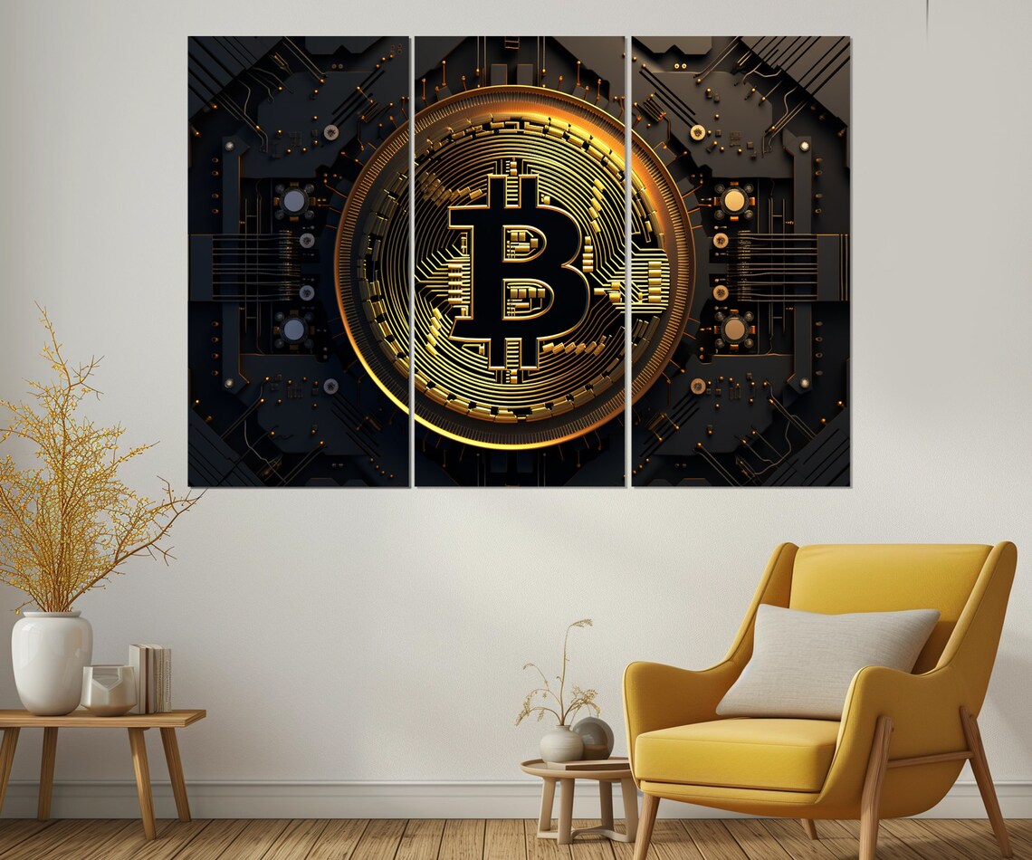 Bitcoin Wall Art Print, Crypto Office Decor for Traders - Image 2