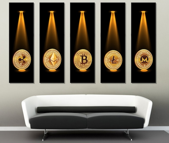Bitcoin Art, Cryptocurrency Trader Gift