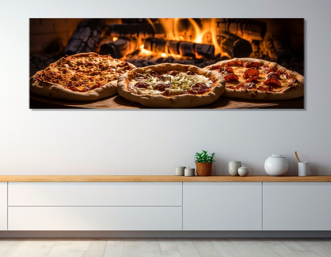 Pizza Art Print for Kitchen and Pizzeria Decor