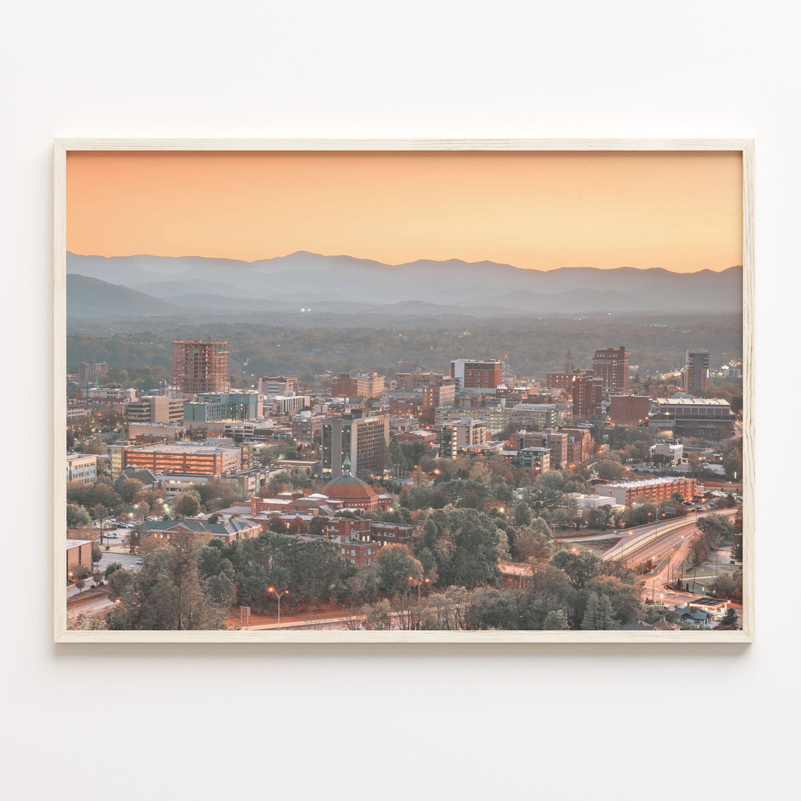 Asheville Colorful Poster Print Asheville Photo Art Asheville Decor Asheville Travel Print City Map C18 235