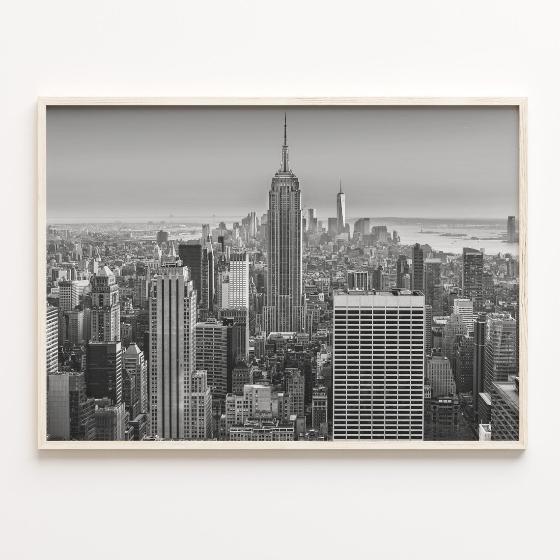 New York City Matted Poster Print New York City Black And White Art New York City Wall Decor Travel City Map Street Map Poster C18 208
