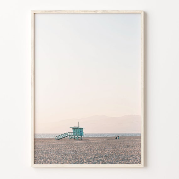 Lifeguard Stand Colorful Poster Print Lifeguard Stand Photo Wall Art Wall Art Boho Decor Colorful Wall Art C18 81