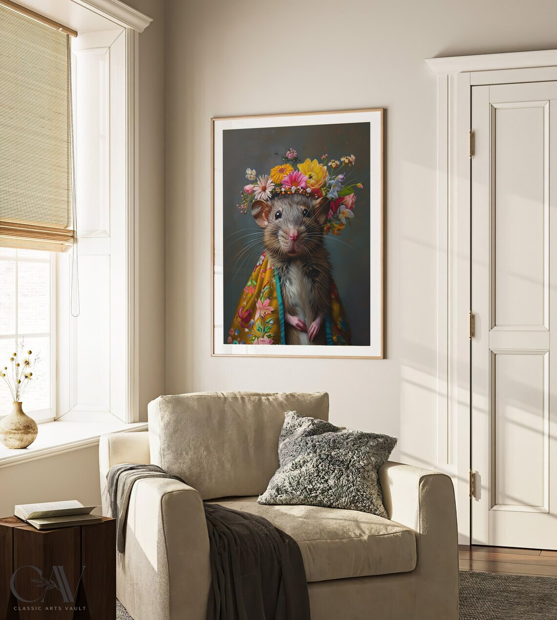 Rat Maximalist Eclectic Animal Portrait Art Print - Image 3