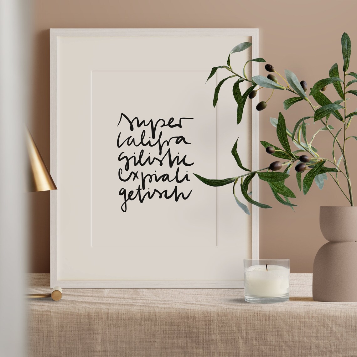 Supercalifragilisticexpialigetisch Typography Art Print - Image 2