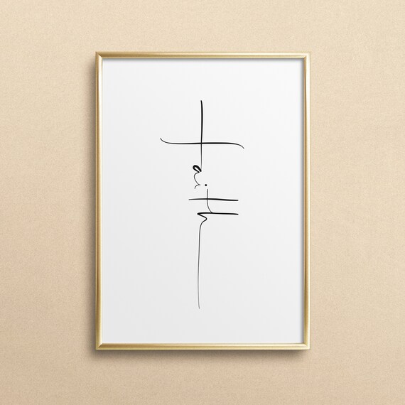 Faith Home Decor Instant Wall Art Gallery Interior Print Gift Idea Religion