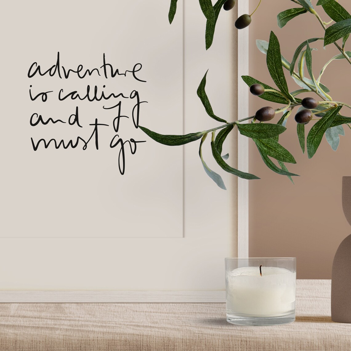 Adventure Is Calling And I Must Go Travel Art Print - Image 3