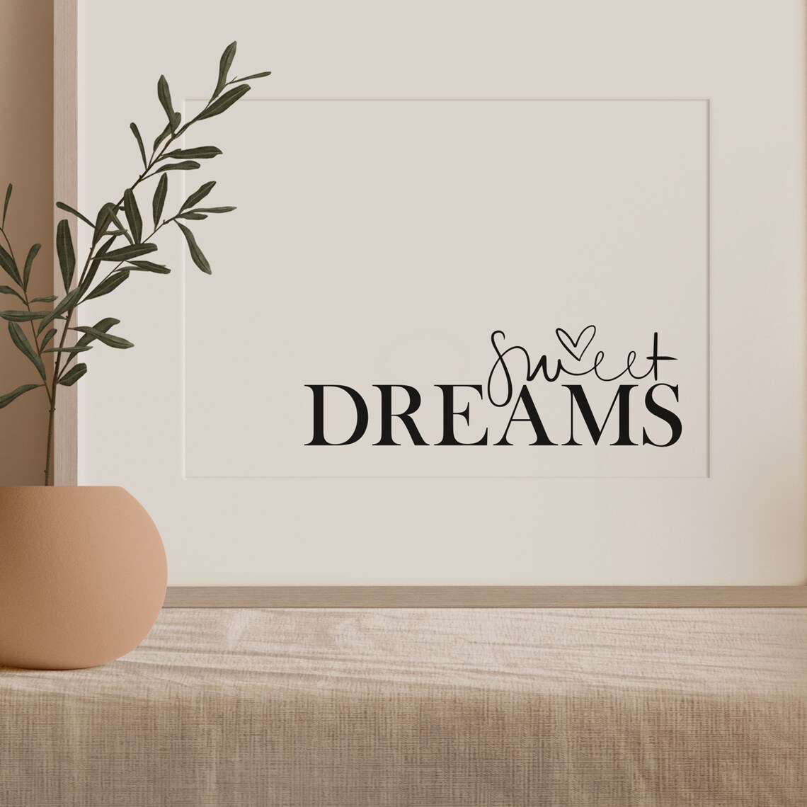 Sweet Dreams Typography Art Print, Nursery Decor - Image 3