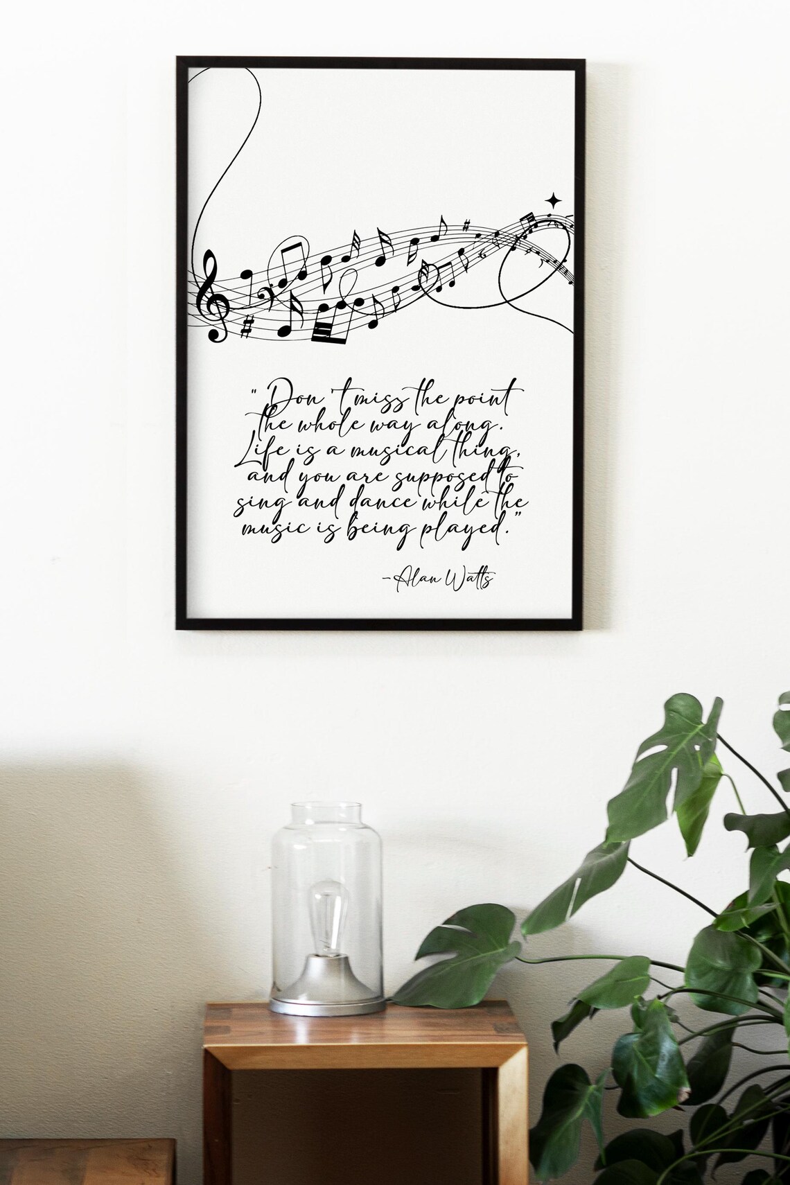 Alan Watts Life Quote, Bohemian Poster - Image 2