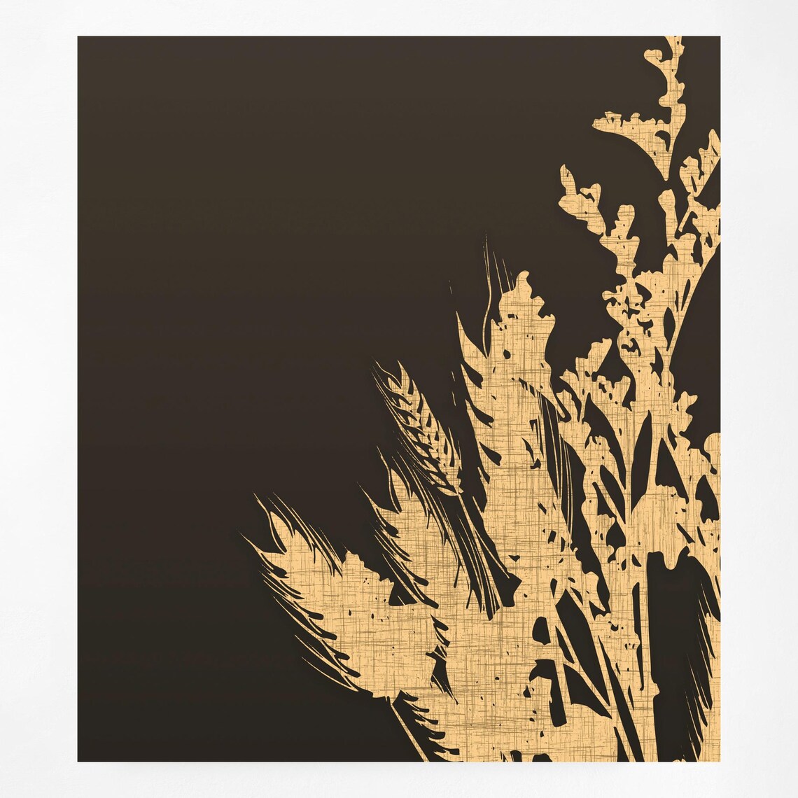 Vintage Wheat Print, Bohemian Floral Artwork - Image 3