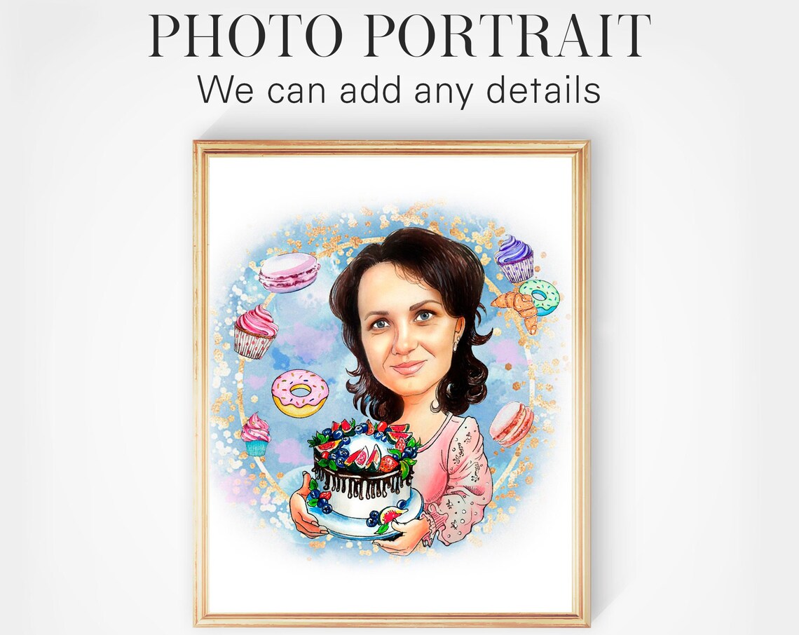 Pencil Caricature Portrait, Programmer Gift - Image 3