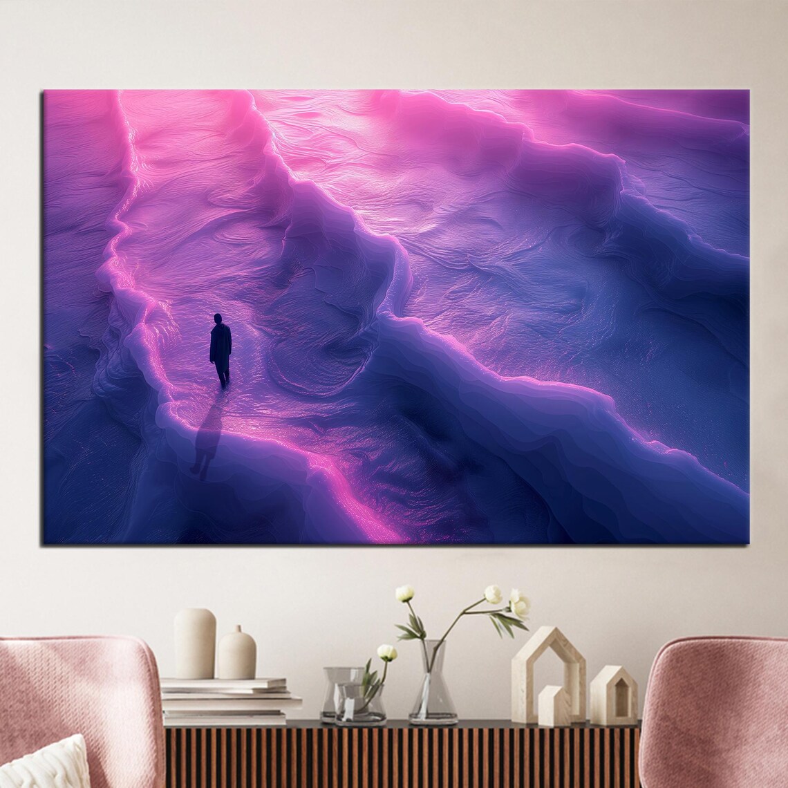 Halloween Wave Artwork, Housewarming Art Print