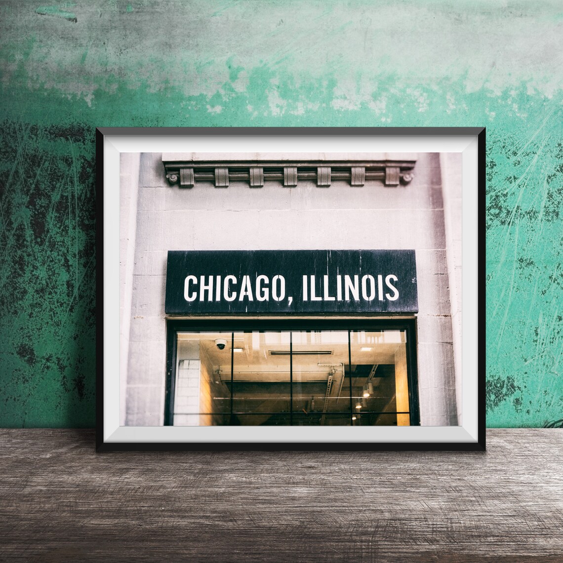 Chicago Illinois Downtown Loop Sign, Travel Poster