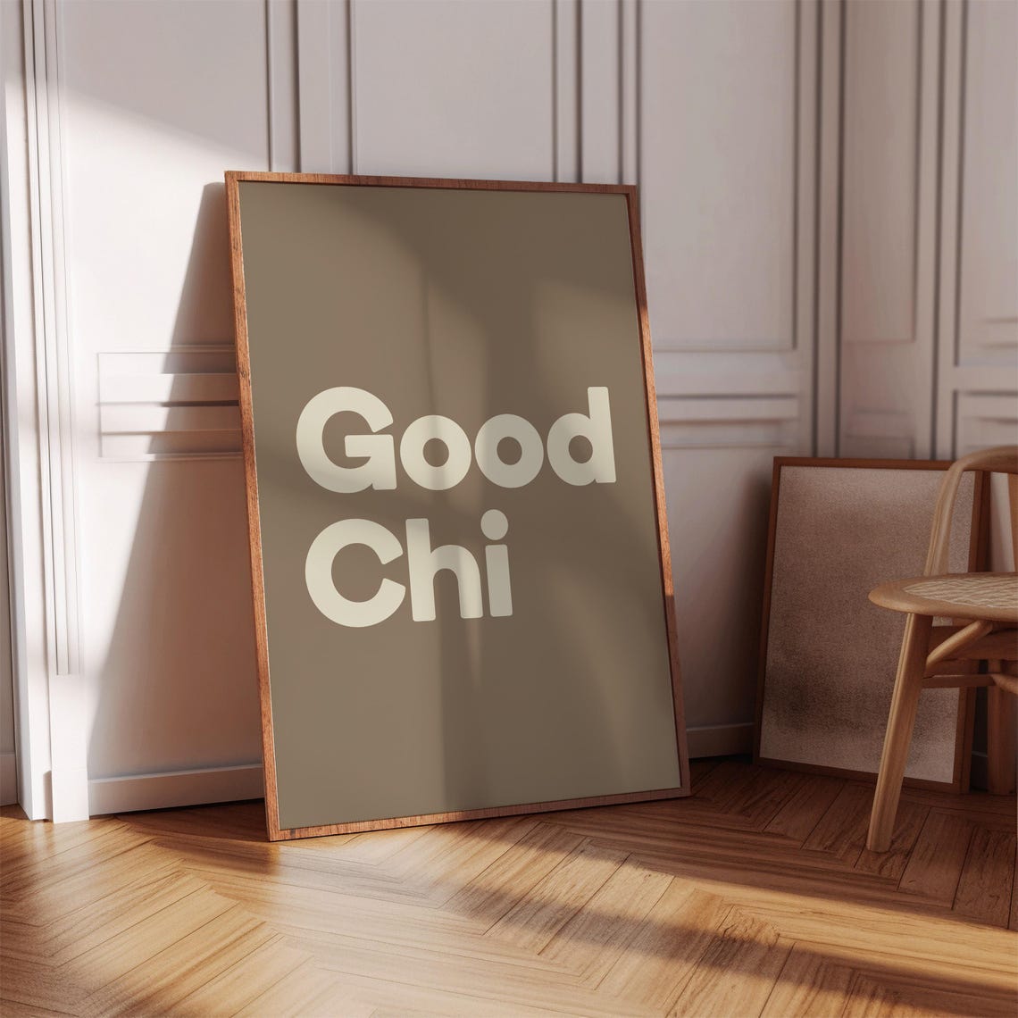 Good Chi Means Positive Flow Art Daily Reminder Affirmation Quotes Typography Poster Wall Prints Decor Kitchen