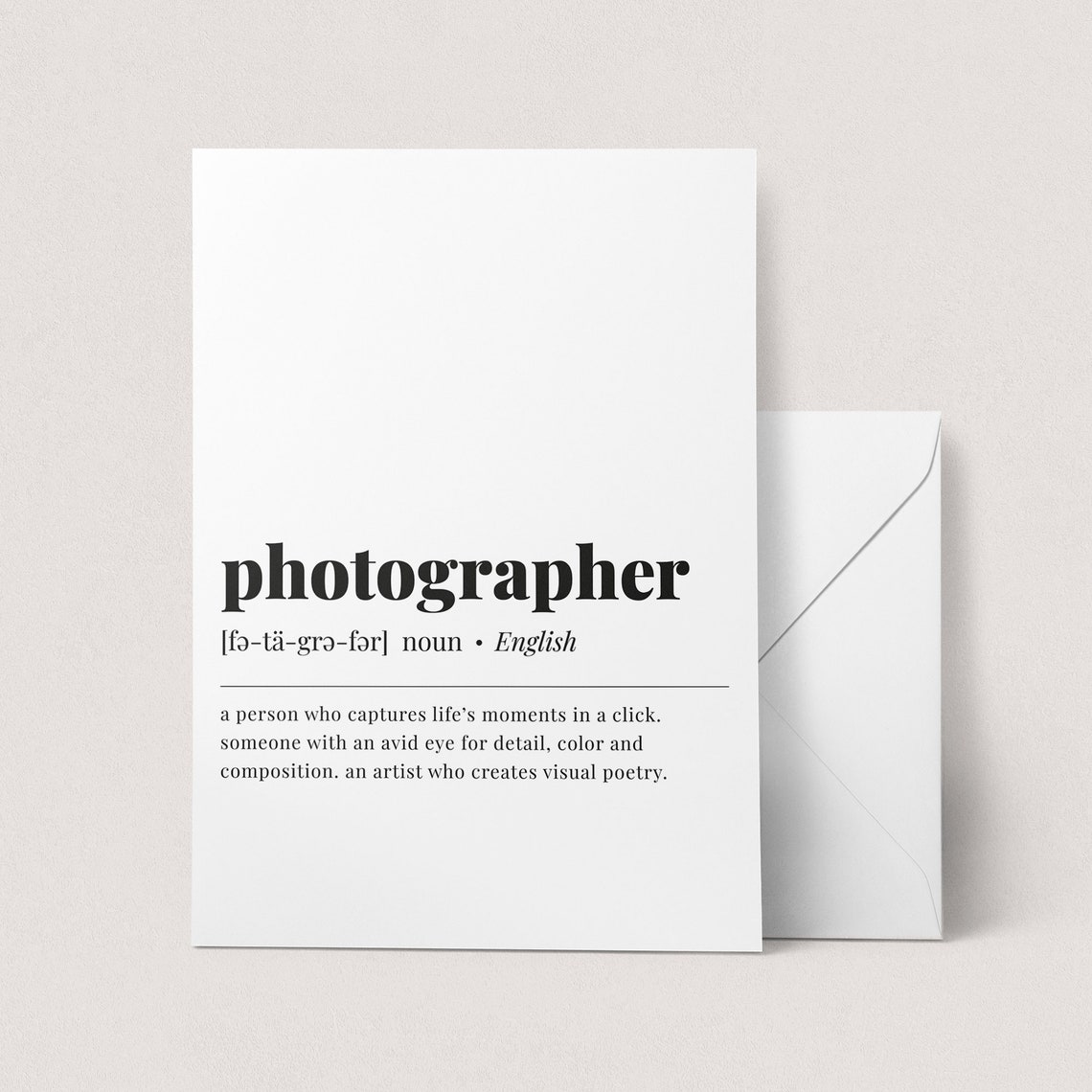 Photographer Definition Gift For Photographers Noun Meaning Poster - Image 3