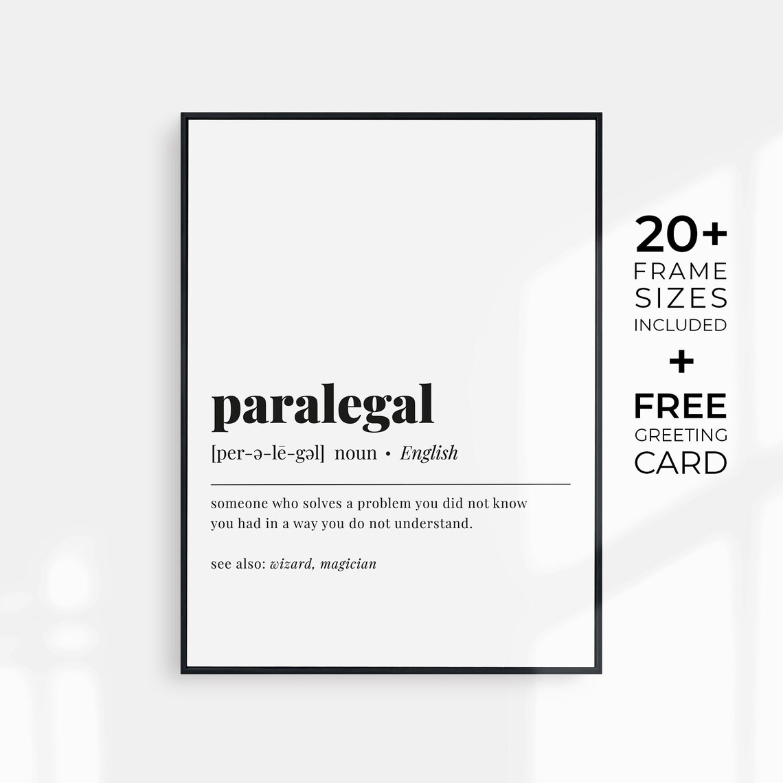 Paralegal Definition Print, Funny Law Office Decor - Image 3