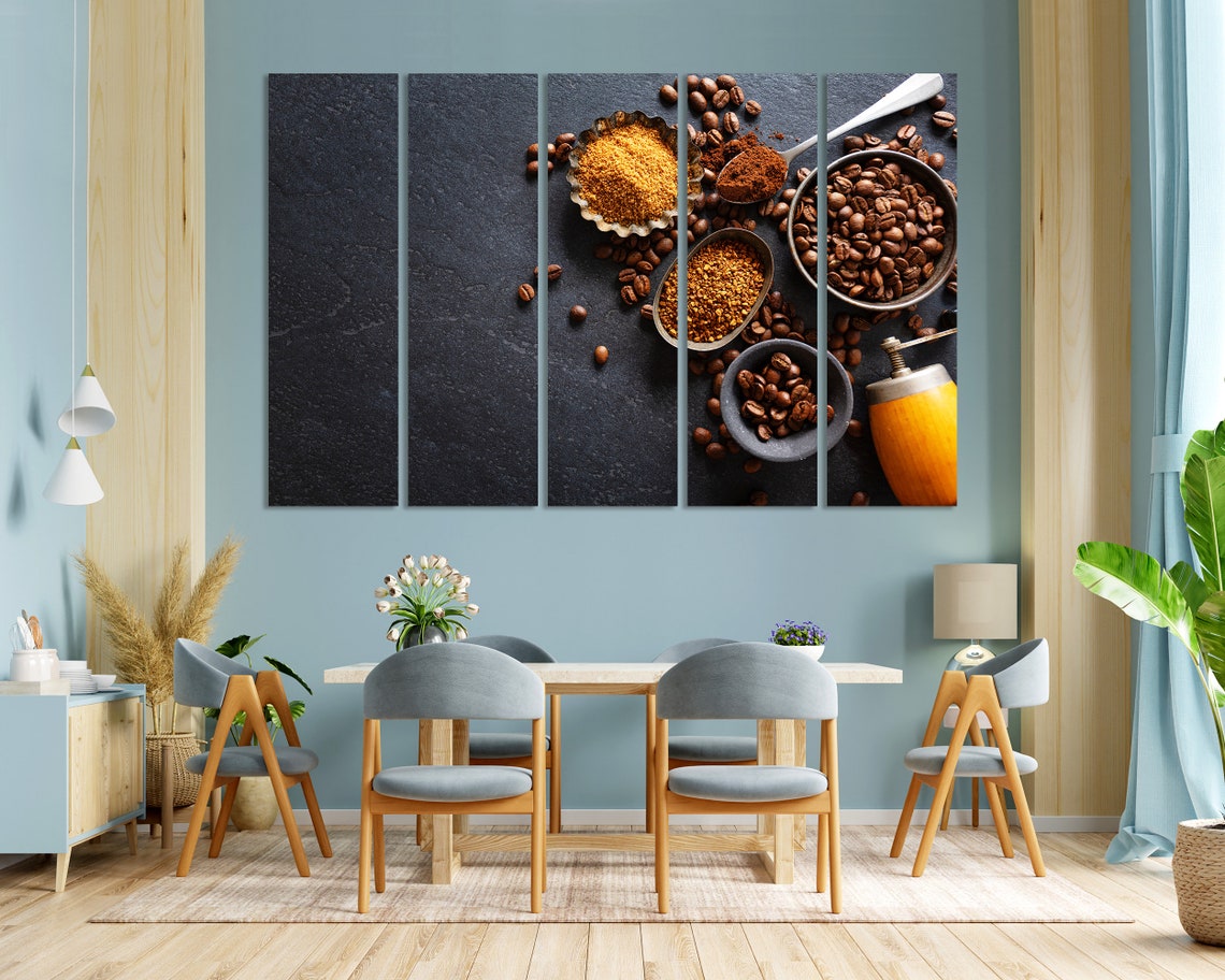 Coffee Decor For Wall Coffee Beans Print Art On Coffee Contemporary Wall Art Original Decor For Kitchen Coffee Popular Art - Image 8