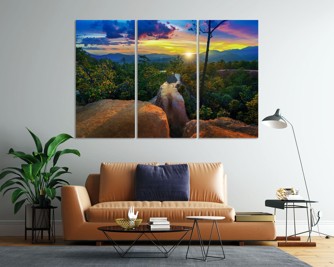 Pai Canyon Thailand Sunset Rocky Ridge Over Jungle Valley Poster - Image 7