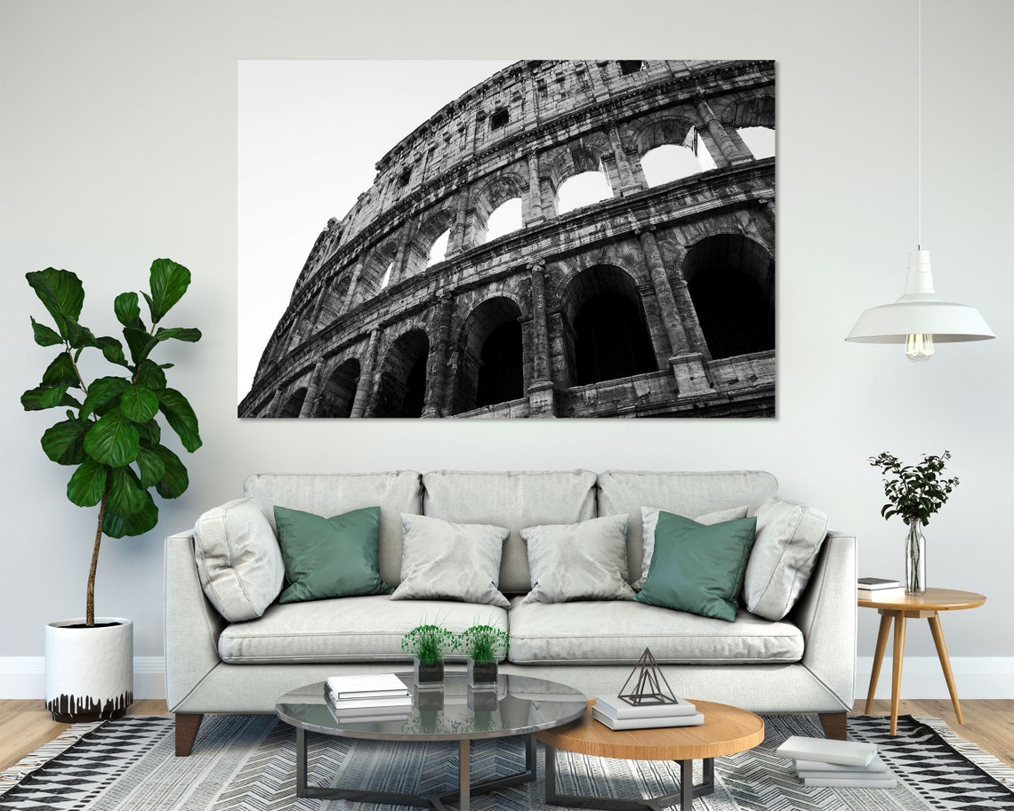 Colosseum Rome Black And White Architecture Photography Wall Art - Image 8