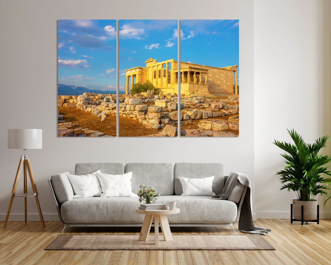 Erechtheion Acropolis Athens Greece Golden Hour Ancient Ruins Poster - Image 7