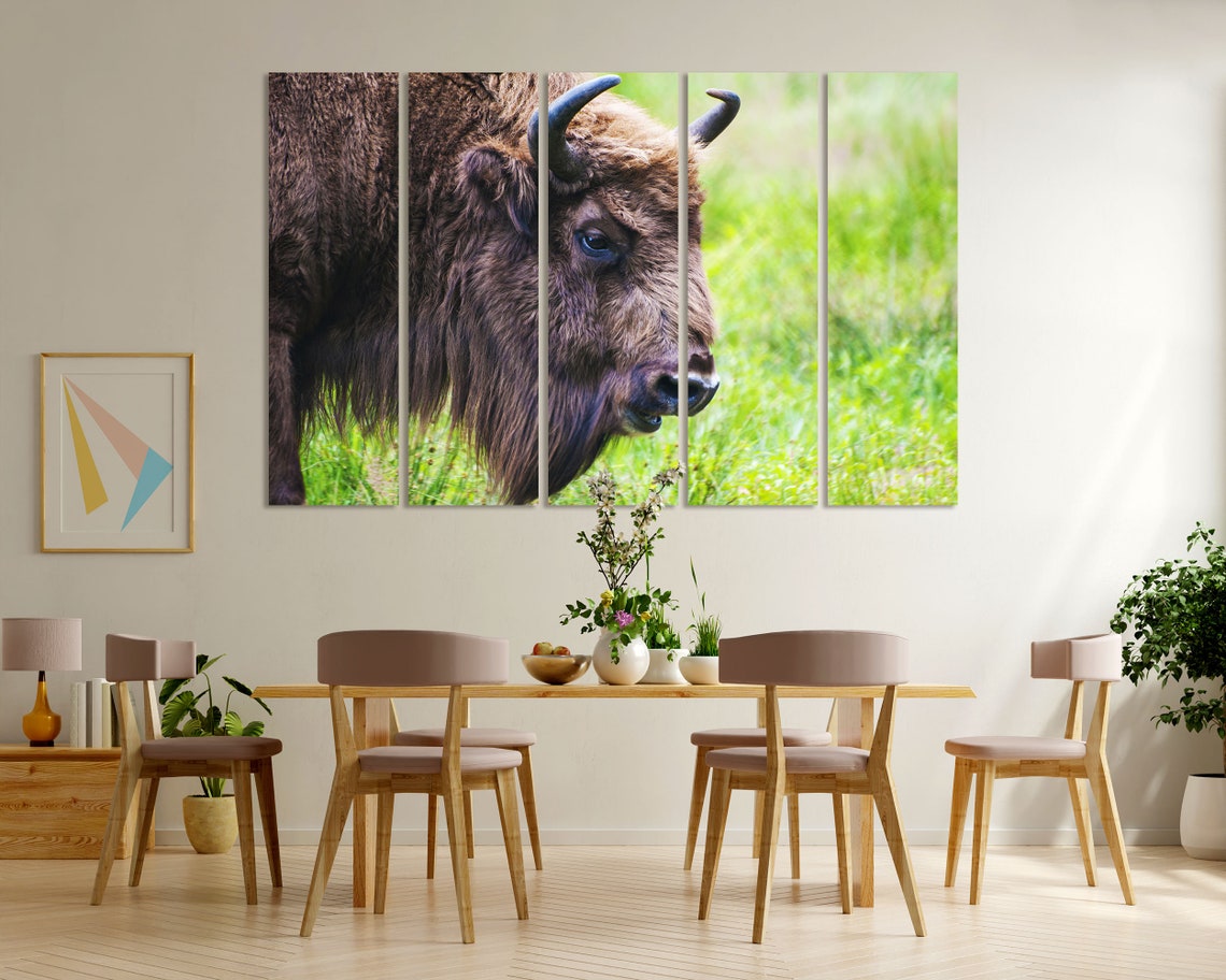 Bison Buffalo Closeup Portrait Wild Animal Wildlife Art Print - Image 6