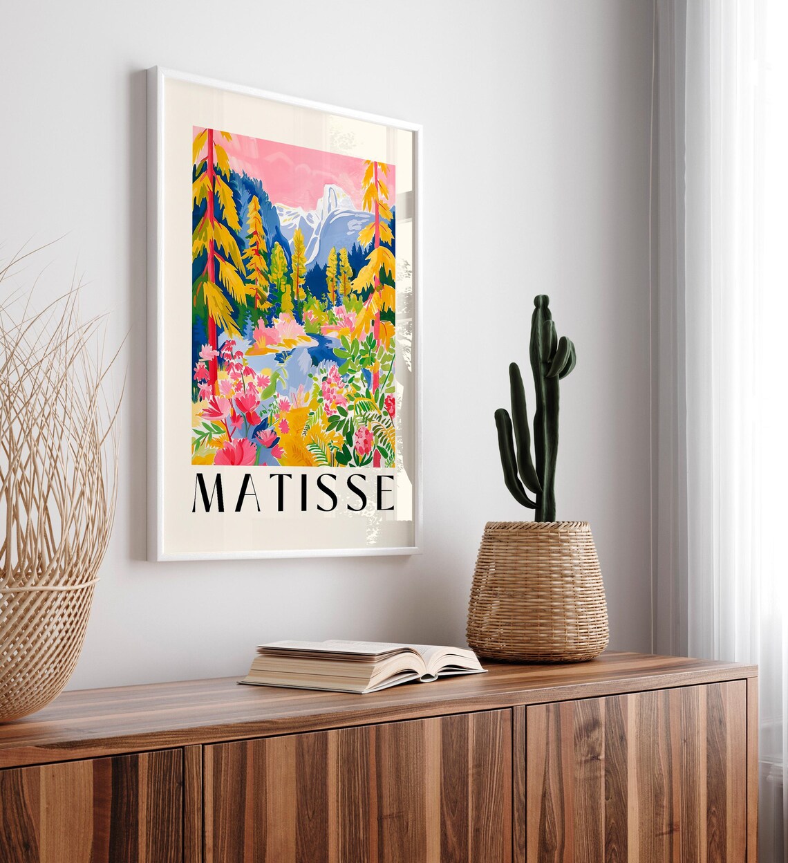 Yosemite National Park Matisse-Inspired Travel Poster - Image 4