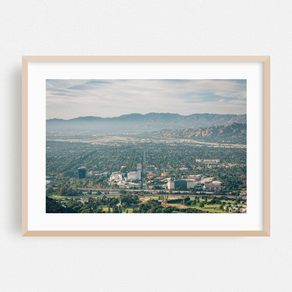 Los Angeles California Valley Aerial View Landscape Photo Poster
