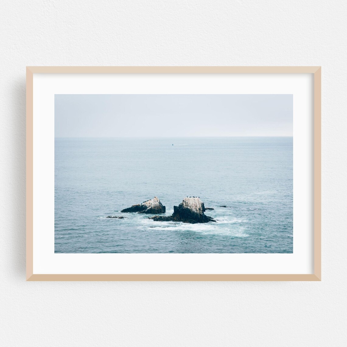 Laguna Beach California Rocky Coastline Ocean Minimal Photo Poster