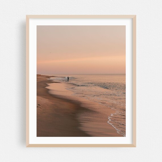 Nags Head North Carolina Pastel Sunrise Beach Solitude Poster