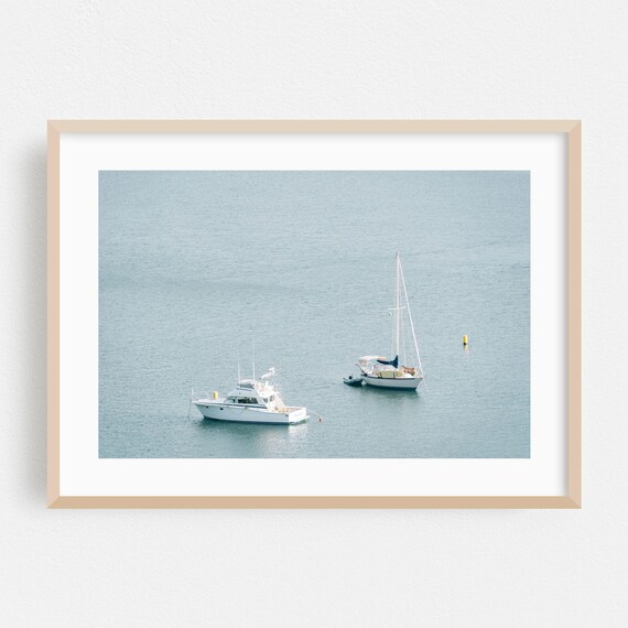 Dana Point California Sailboats Anchored Calm Harbor Photo Poster