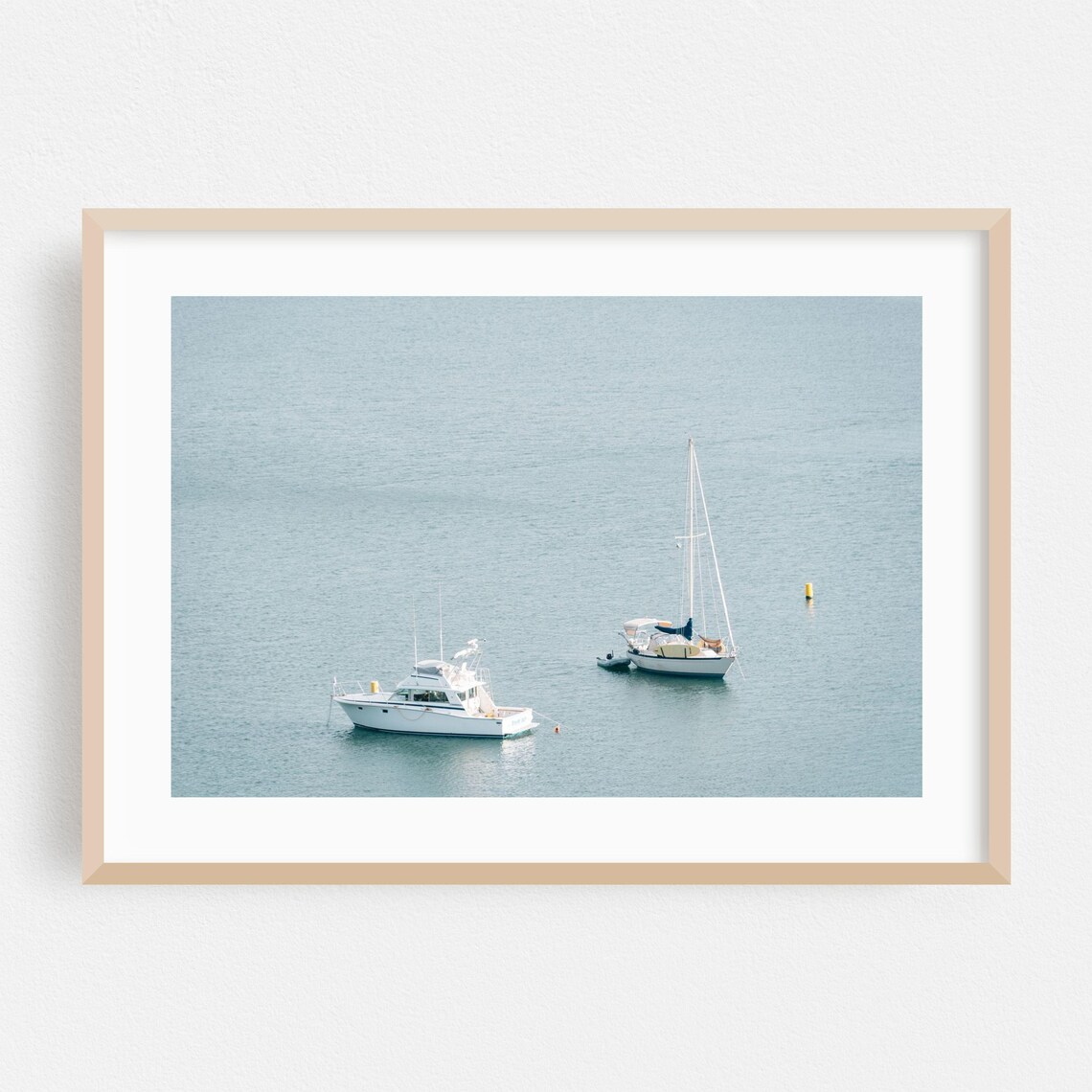 Dana Point California Sailboats Anchored Calm Harbor Photo Poster