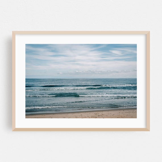 Asbury Park Print New Jersey Wall Art Ocean Framed Waves Home Decor Beach Poster Coast Fine Nature Landscape Minimalist