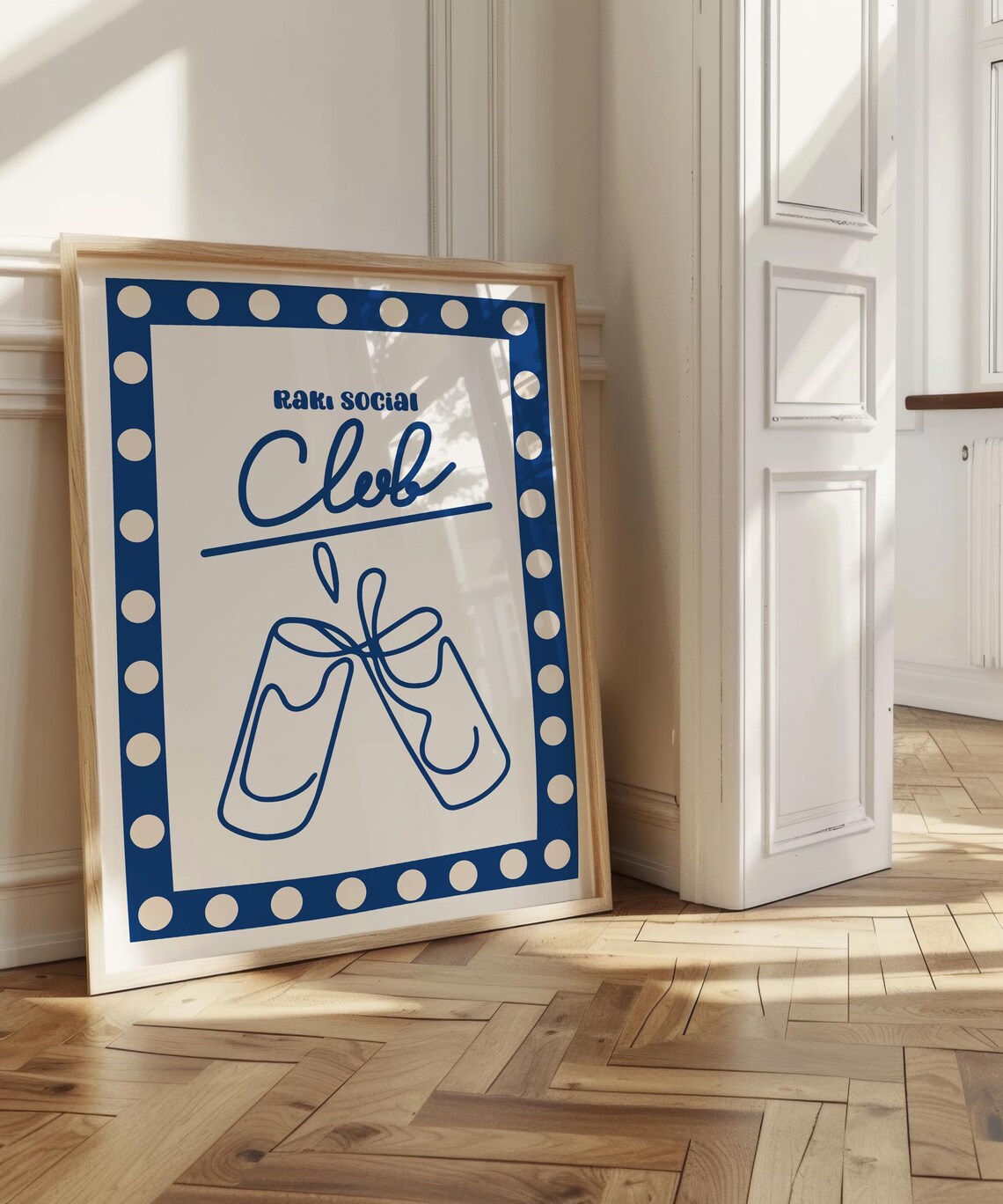 Rak Social Club Poster, Turkish Raki Bar Art