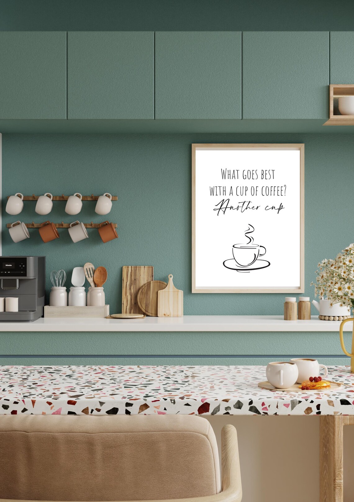 Coffee Wall Art Kitchen Decor Poster Minimalist Coffee Art Coffee Lover Gift Print Modern Home Decor - Image 2