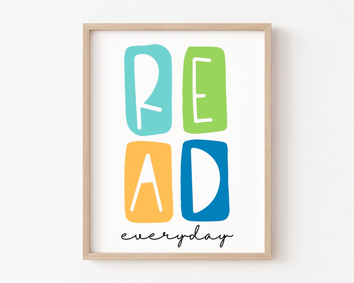 Read Everyday Inspirational Reading Art Print