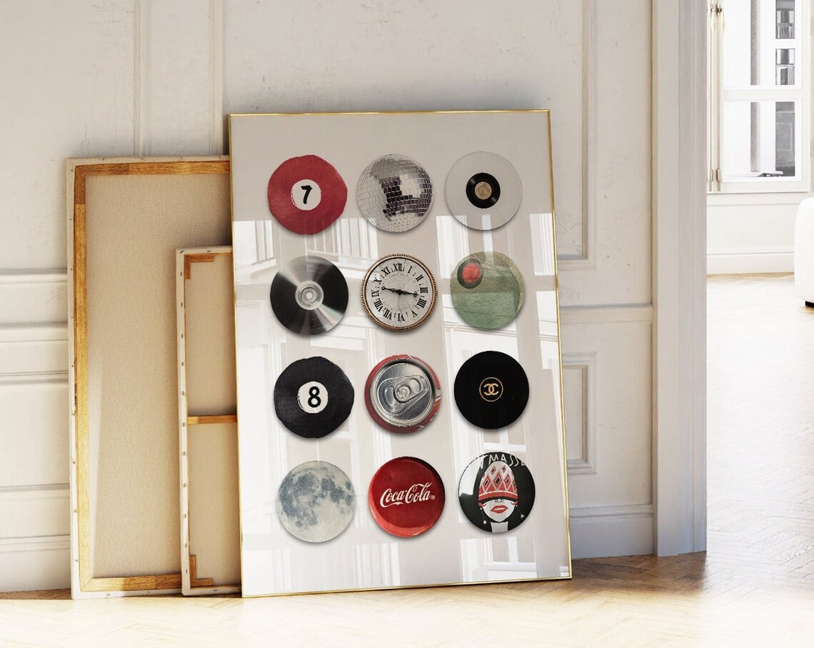 8 Ball Lucky 7 Ball Vintage Retro Poster - Image 3
