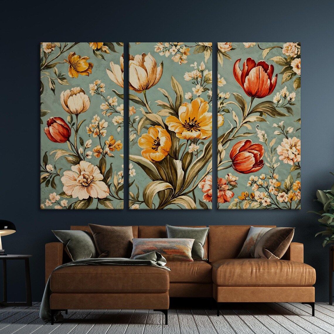 Vibrant Tulips Botanical Wall Art Print, Floral Decor - Image 6
