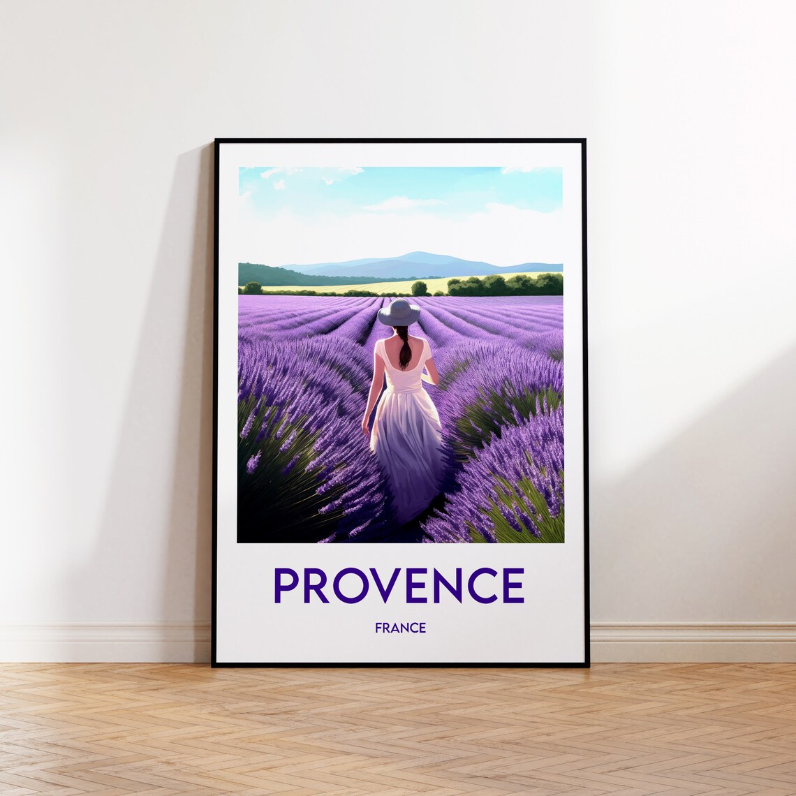 Provence Vintage Travel Poster, France Art Print