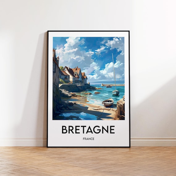 Cancale Brittany France Vintage Travel Poster Print
