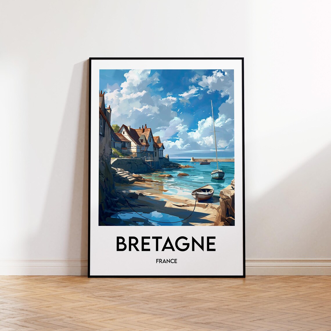 Cancale Brittany France Vintage Travel Poster Print