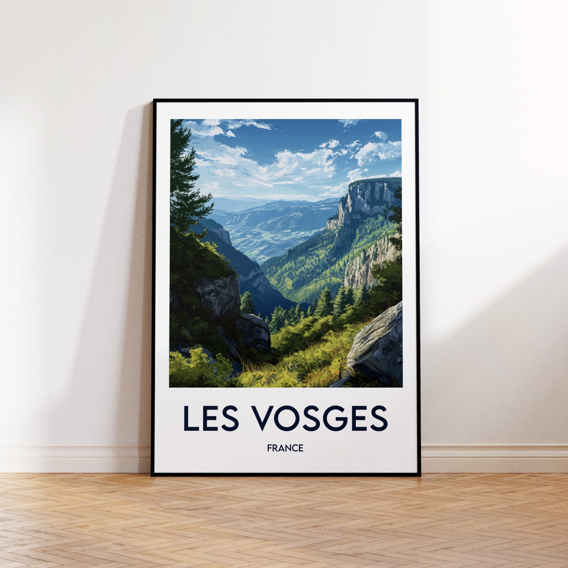 Vosges Vintage Travel Poster Art Print